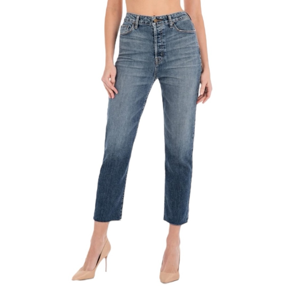 Fidelity Denim NWOT Women’s Twiggy Ultra High Rise Tapered Cropped Jeans‎  Sz 26